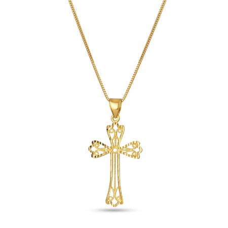 22k Yellow Gold Cross Pendant