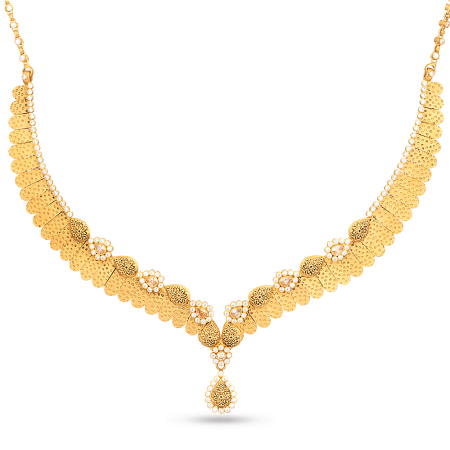 22k Gold Wedding Necklace Set
