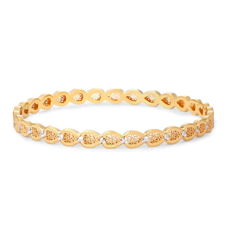 22ct Gold Star Single Bangle