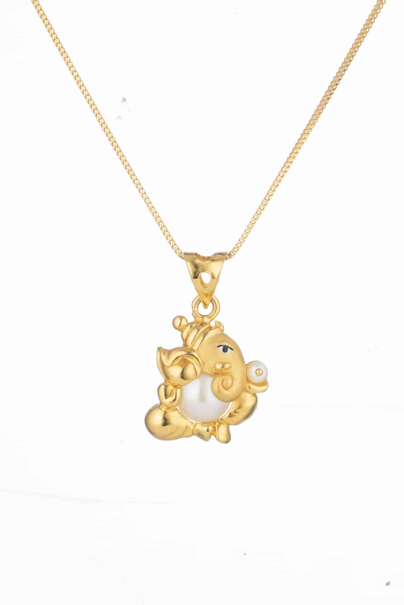 Ganesh Ji İncili Altın Kolye Ganesh Ji İncili Altın Kolye