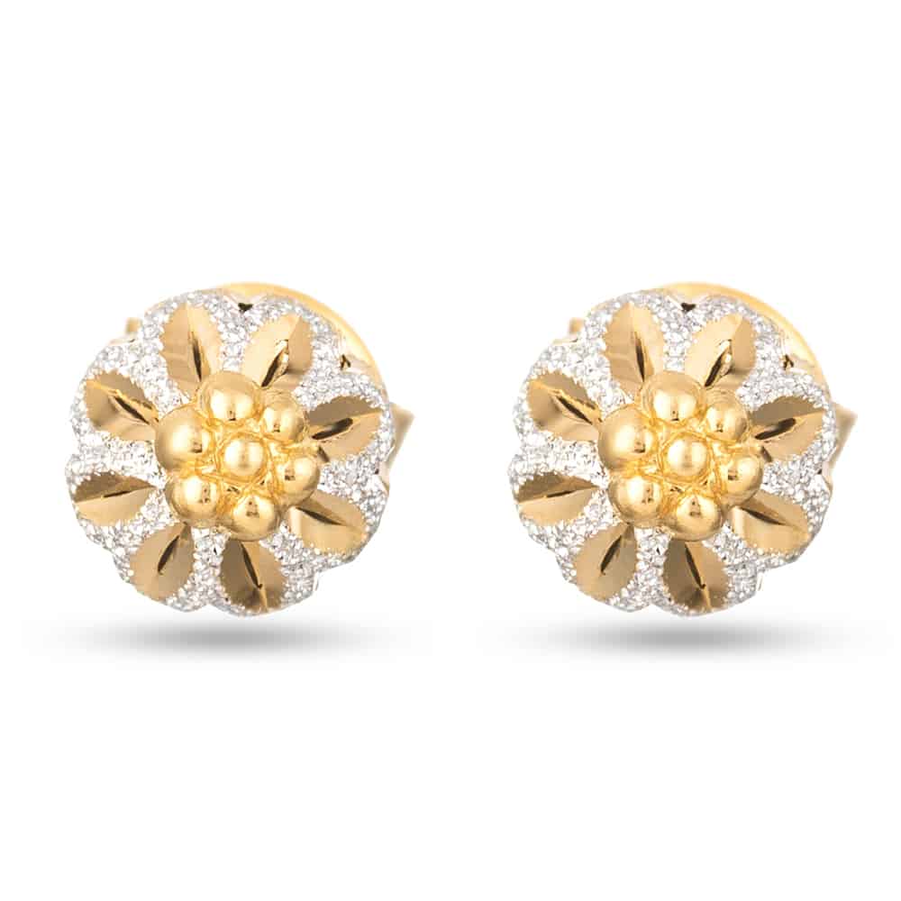 22ct Elegance Round Gold Stud Earrings 22ct Elegance Round Gold Stud Earrings