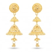 Gold-Braut-Jhumka-Ohrring