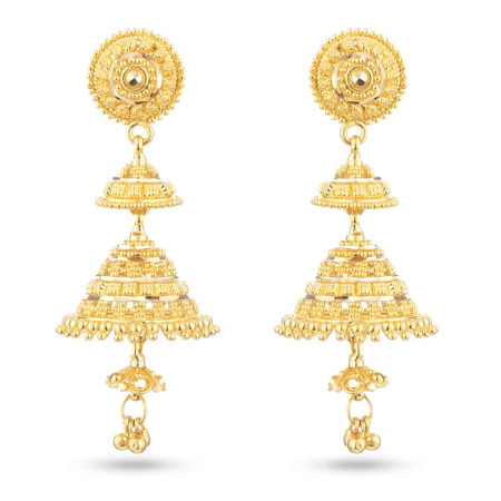Gold Bridal Jhumka Earring Gold Bridal Jhumka Earring