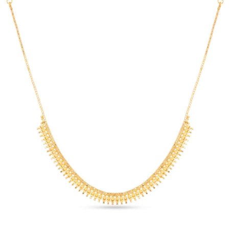 22ct Gold Dainty Bead Cascade Necklace