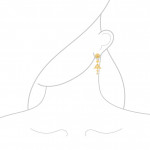 Gold-Braut-Jhumka-Ohrring