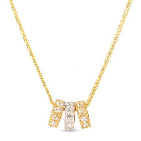 22ct Yellow Gold Pendant with Cz stones