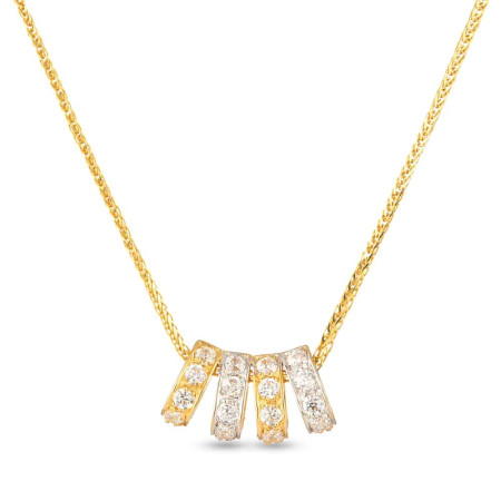 22 Kt Gold Pendant with Cz stones 22 Kt Gold Pendant with Cz stones