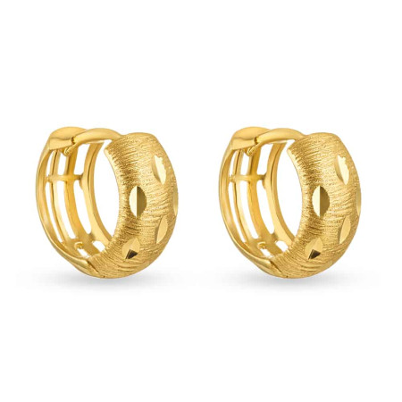 Elegant 22 Carat Gold Daily Wear Hoops