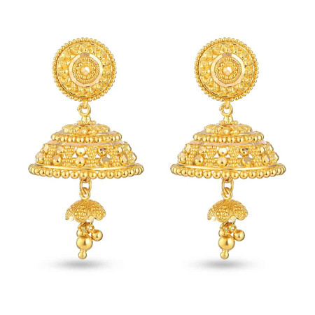 22 Carat Gold Asian Jhumka