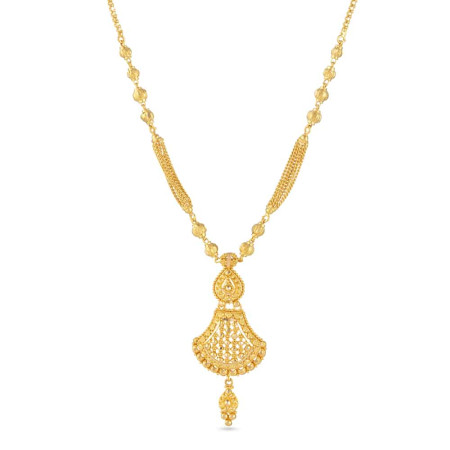 22 Ct Gold Asian Jali Chain Necklace