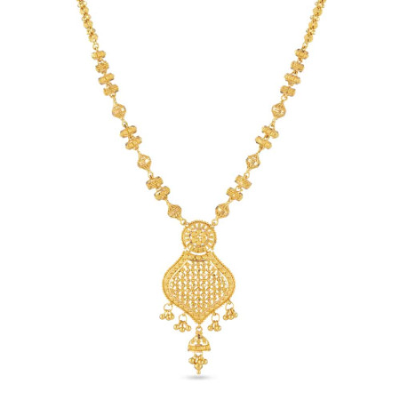 22 Carat Gold Asian Jali Choker Necklace