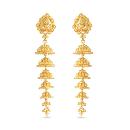 Jali 22 Carat Gold Jumka Earring