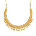 22 Carat Gold Wide Jali Choker Necklace 