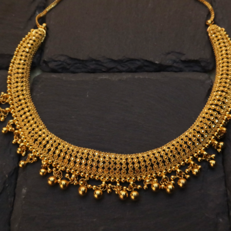 22 Carat Gold Wide Jali Choker Necklace 22 Carat Gold Wide Jali Choker NecklaceÂ