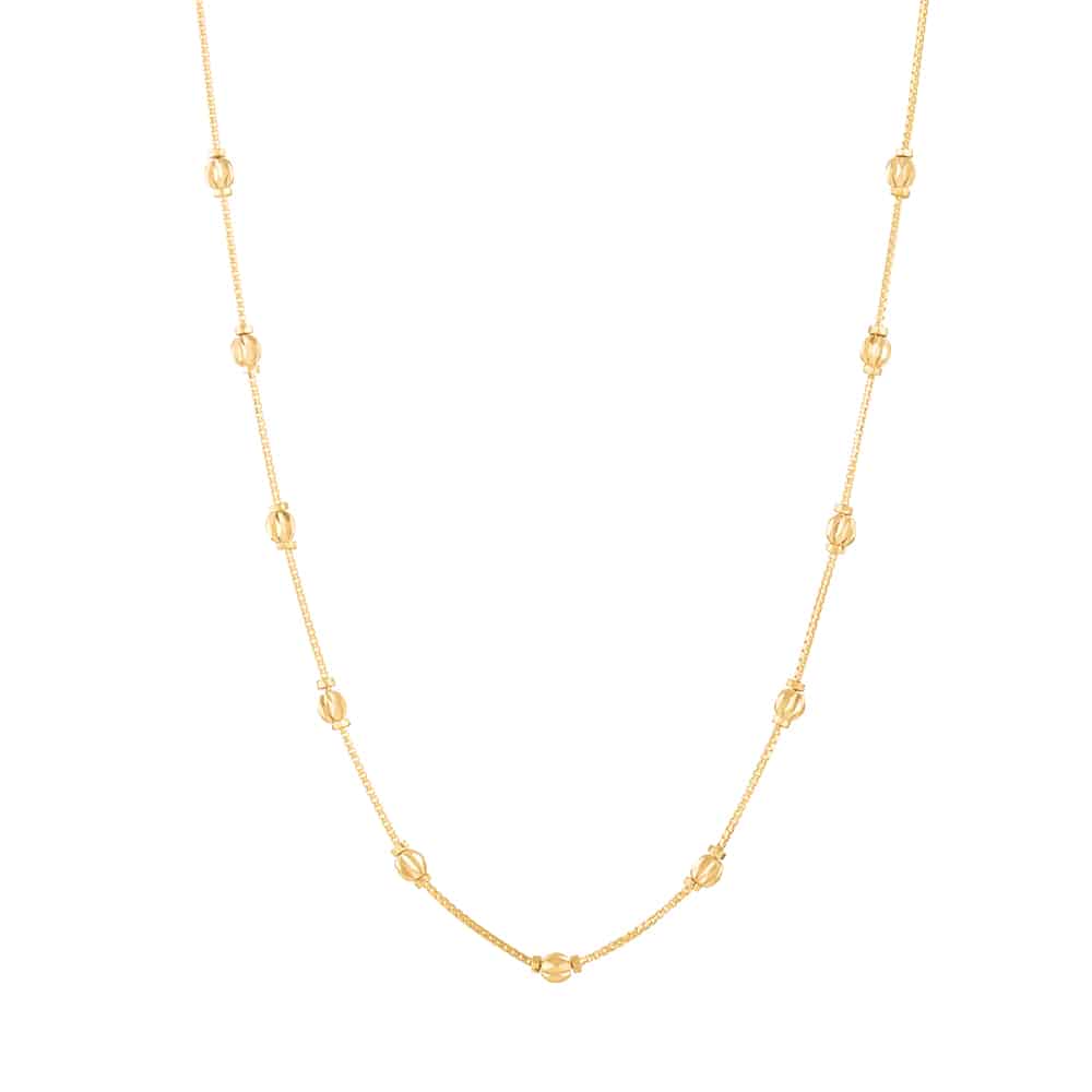 Boncuklu 22 Ayar Altın Gerdanlık Zinciri Boncuklu 22 Ayar Altın Gerdanlık Zinciri