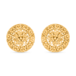 حلق من الذهب عيار 22 قيراط بلمسة نهائية عتيقة حلق من الذهب عيار 22 قيراط بلمسة نهائية عتيقة
