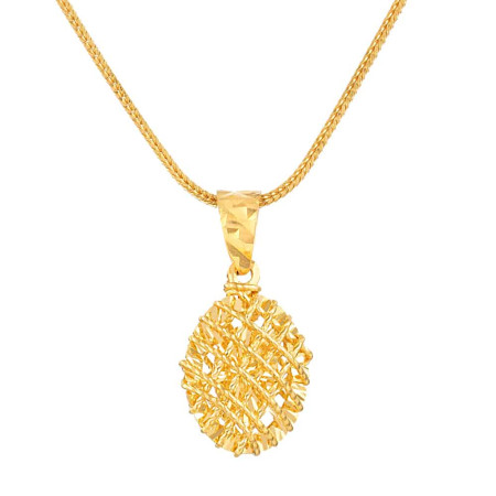 22 Carat Gold Oval Pendant