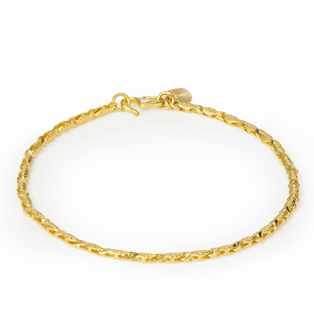 22ct Gold Heart charm Bracelet 22ct Gold Heart charm Bracelet