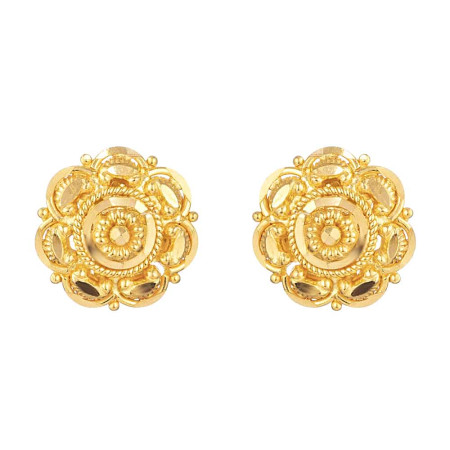 22ct Yellow Gold Filigree Stud Earrings 22ct Yellow Gold Filigree Stud Earrings