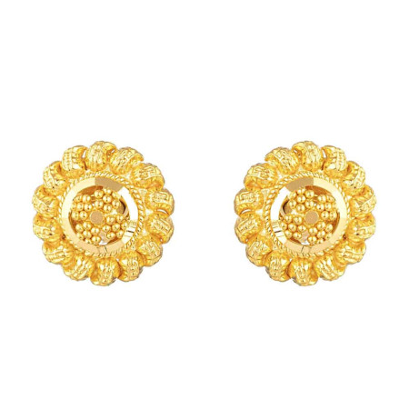 22ct Yellow Gold Classic Round Stud Earrings 22ct Yellow Gold Classic Round Stud Earrings