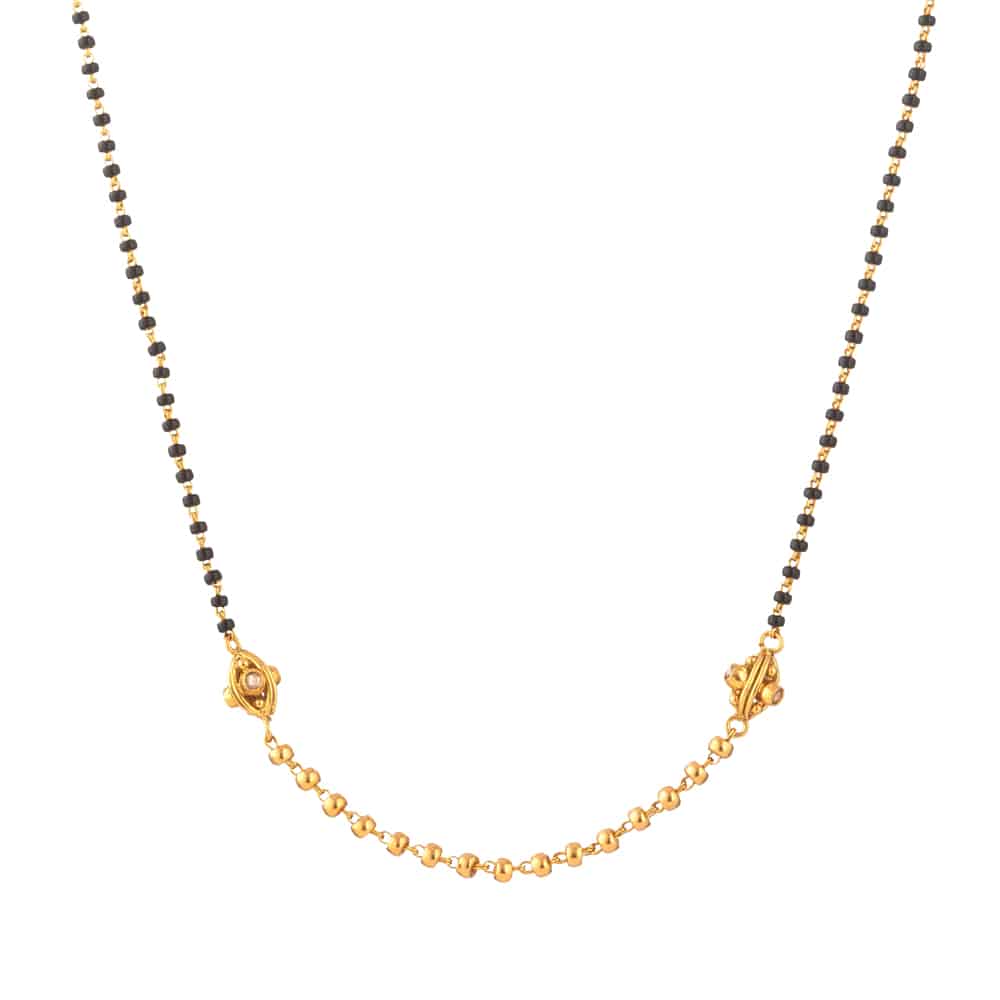 مانغالسوترا من الذهب البريطاني عيار 22 قيراطاً تحمل علامة القداسة البريطانية مانغالسوترا من الذهب البريطاني عيار 22 قيراطاً تحمل علامة القداسة البريطانية