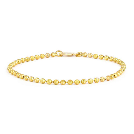 22ct Gold Baby Bracelet with Round Beads