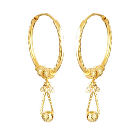 22ct Gold Everyday Hoop Drops 22ct Gold Everyday Hoop Drops
