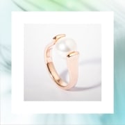 14ct Rose Gold Perlenring 14ct Rose Gold Perlenring