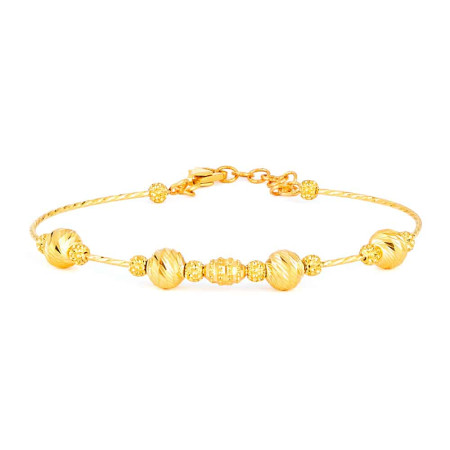22ct Gold Beaded Chain Bracelet 22ct Gold Beaded Chain Bracelet
