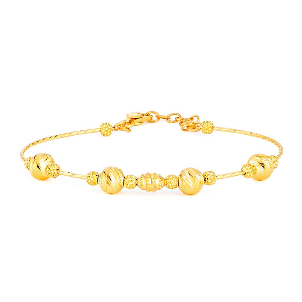 22 ayar altın boncuklu zincir bileklik 22 ayar altın boncuklu zincir bileklik