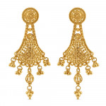 Filigraner Ohrring aus 22 Karat Gold | Jali Filigree Kollektion Filigraner Ohrring aus 22 Karat Gold | Jali Filigree Kollektion