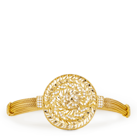 22ct Gold Disk Bracelet