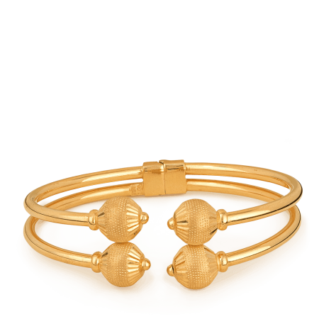 22ct Gold Sparkle Bangle Bracelet 26gm