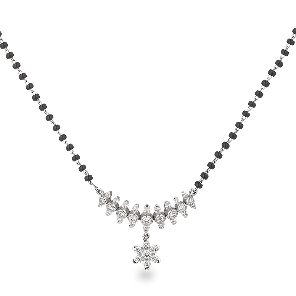 18ct Weißgold Mangalsutra