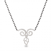 18 Ayar Beyaz Altın Mangalsutra 18 Ayar Beyaz Altın Mangalsutra