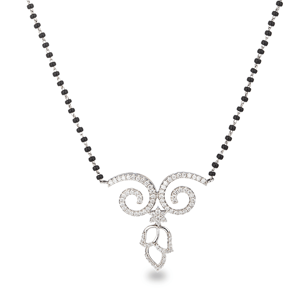 18 Ayar Beyaz Altın Mangalsutra 18 Ayar Beyaz Altın Mangalsutra