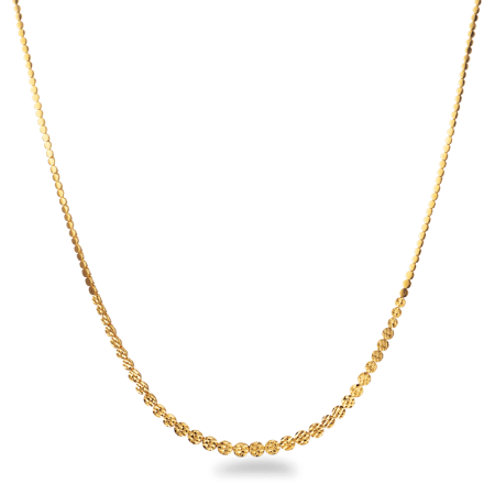 22ct Gold Diamond-Cut Bead Chain 22ct Gold Diamond-Cut Bead Chain