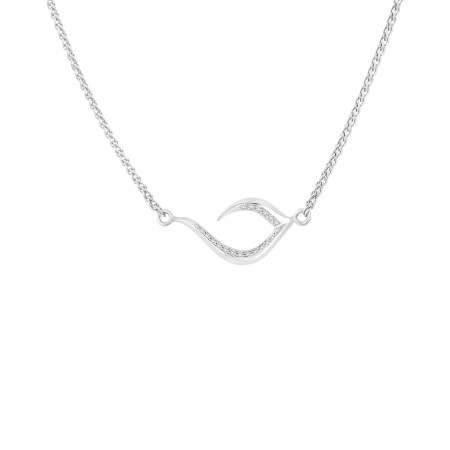 Vinyasa Natural White Gold and Diamond Necklace