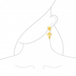 حلق زفاف من الذهب عيار 22 قيراط