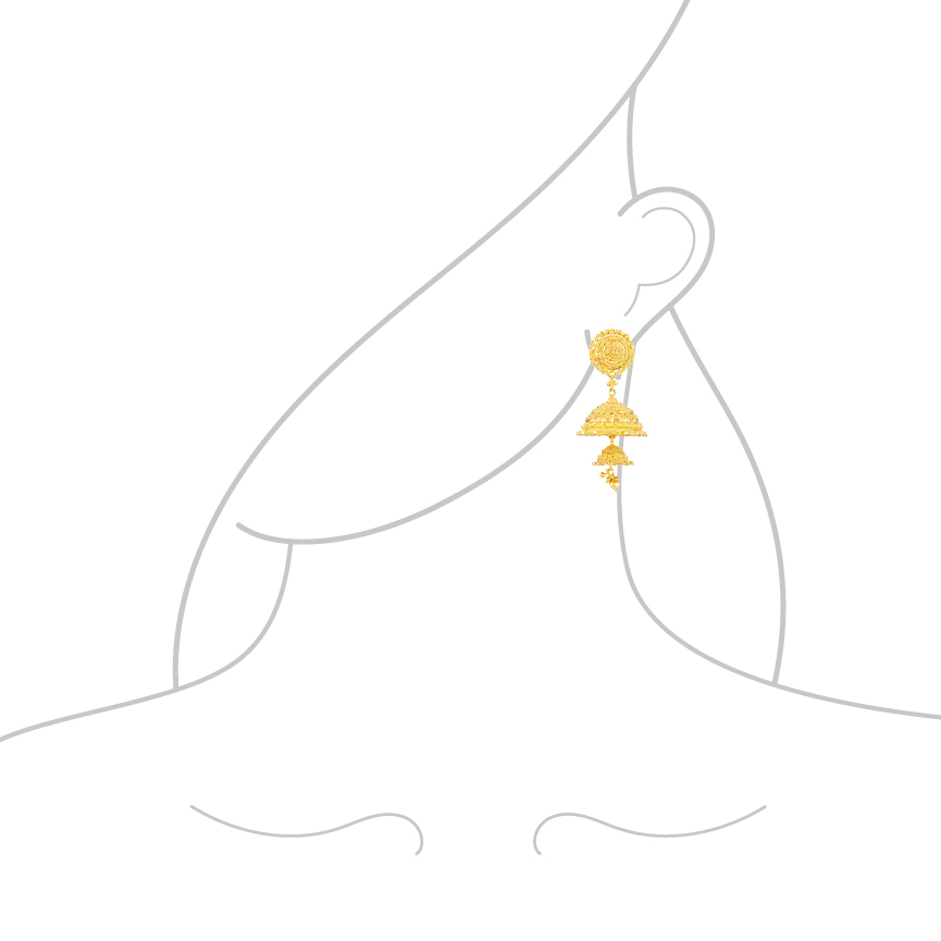 حلق زفاف من الذهب عيار 22 قيراط حلق زفاف من الذهب عيار 22 قيراط