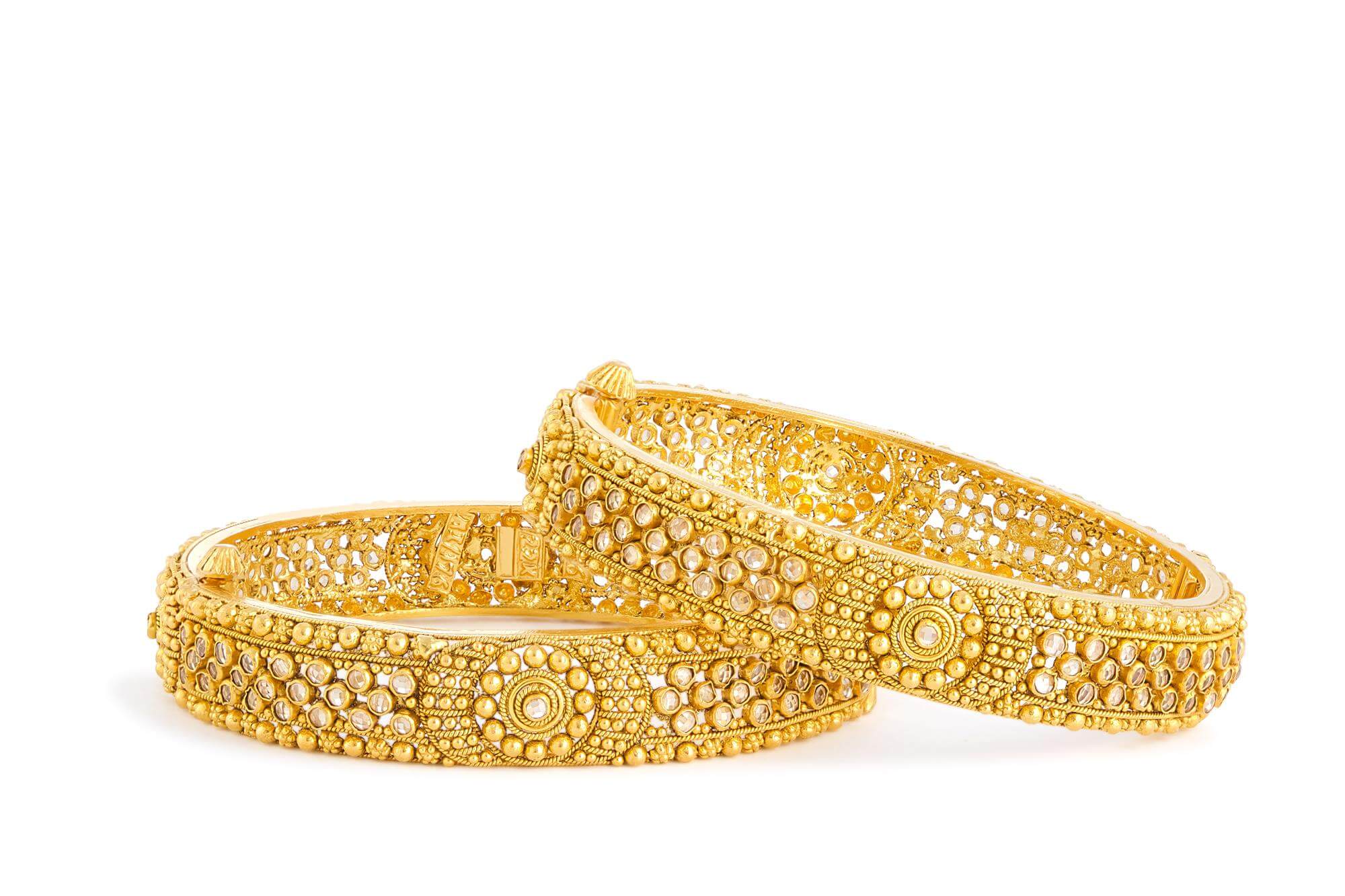 22 Ayar Altın Tekli Polki Kada (22420) 22 Ayar Altın Tekli Polki Kada (22420)