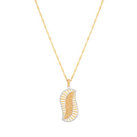 22 Carat Gold Pendant with Rhodium finish 22 Carat Gold Pendant with Rhodium finish