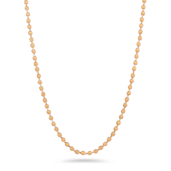 Anusha 22 Karat Gold Hochzeitskette mit Goldperlen Design in 16 Zentimeter