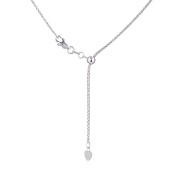 18 Ayar Beyaz Altın Spiga Zincir 20 İnç 18 Ayar Beyaz Altın Spiga Zincir 20 İnç