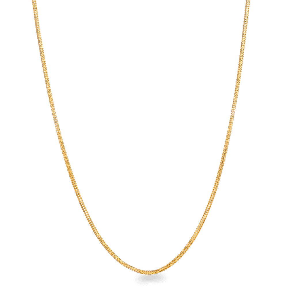 22ct Gold Sleek Fuchsschwanz Kette 1,7mm | 18 Zoll 22ct Gold Sleek Fuchsschwanz Kette 1,7mm | 18 Zoll