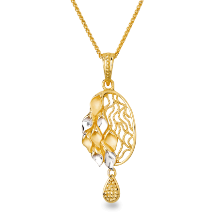 22ct Gold Leaf Drop Pendant 22ct Gold Leaf Drop Pendant