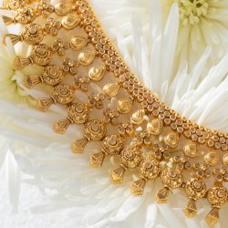 22 Karat Gold Polki Royale Halskette 22 Karat Gold Polki Royale Halskette