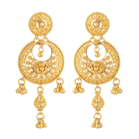 22ct Chand Bali Bridal Earring