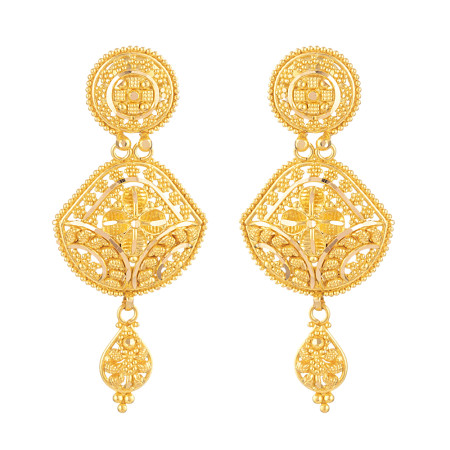 22ct British Hallmarked Bridal Earring