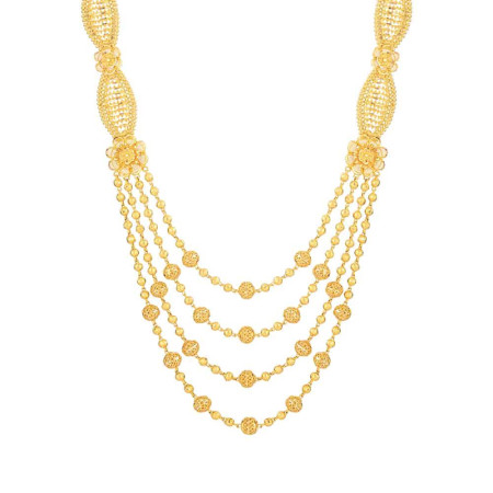 22ct Gold Char Ladda Rani Haar